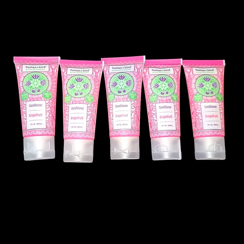 Human Kind‎ Grapefruit Conditioner Travel Size Lot 5 Vegan Cruelty Free 1oz